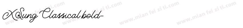 XSung Classical bold字体转换